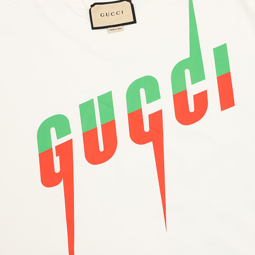 Gucci Lightning Logo Long-Staple Cotton T-Shirt 2026
