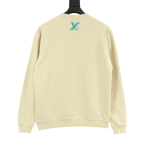 Louis Vuitton LV 26FW Embroidered Logo Crewneck Sweatshirt