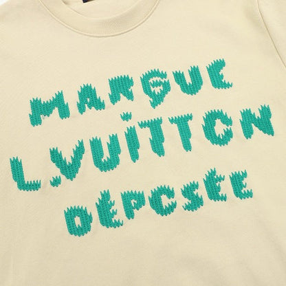 Louis Vuitton LV 26FW Embroidered Logo Crewneck Sweatshirt