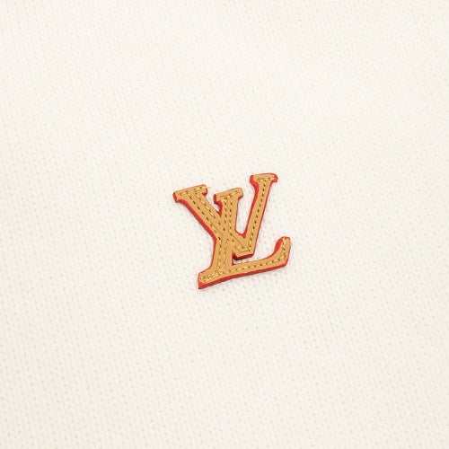 Louis Vuitton LV Leather Logo Patch Knit Hooded Sweater