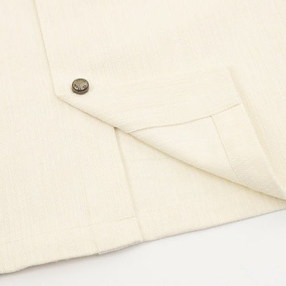 Louis Vuitton Leather-Blend Short-Sleeve Shirt
