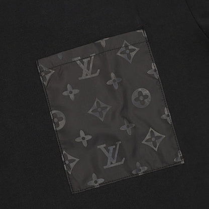 Louis Vuitton Jacquard Knit Nylon-Inlay Spliced Short Sleeve T-Shirt