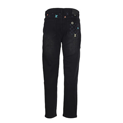 Louis Vuitton Wide-Leg Denim Jeans