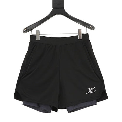 Louis Vuitton 2026 SS Logo Print Double-Layer Shorts