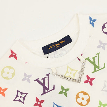 Louis Vuitton Classic Rainbow Allover Direct-Print Short Sleeve T-Shirt