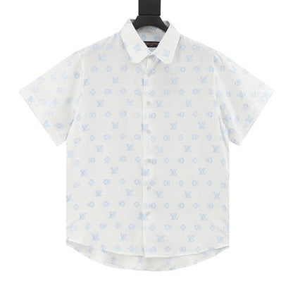 Louis Vuitton 25SS Monogram Jacquard All-Over Print Short Sleeve Shirt