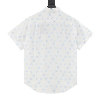 Louis Vuitton 25SS Monogram Jacquard All-Over Print Short Sleeve Shirt