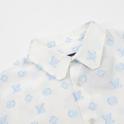 Louis Vuitton 25SS Monogram Jacquard All-Over Print Short Sleeve Shirt