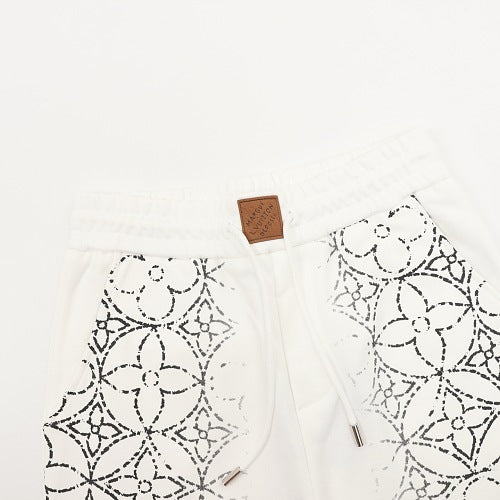 Louis Vuitton SS26 Distressed Monogram Print Shorts