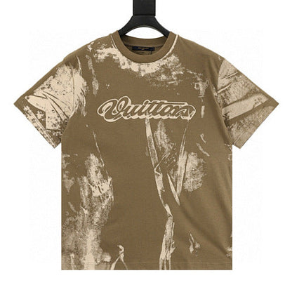 Louis Vuitton New Season Tie-Dye Print Short Sleeve T-Shirt
