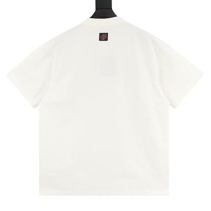 Louis Vuitton SS26 Vintage Fox Ribbon Badge Embroidered T-Shirt