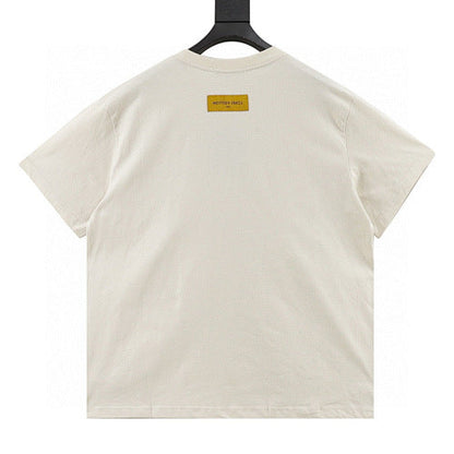 Louis Vuitton Pocket Leather Badge Short Sleeve T-Shirt