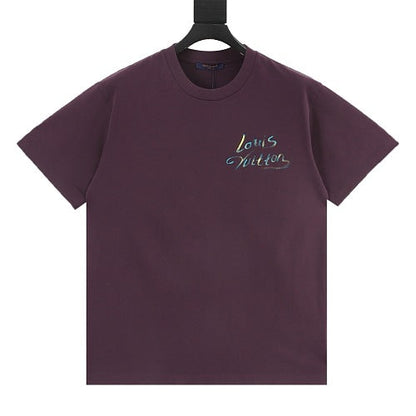 Louis Vuitton SS26 Watercolour Fireworks Spray Ink Print T-Shirt