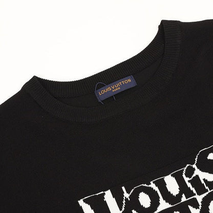 Louis Vuitton Letter Ghost Jacquard Knit T-Shirt