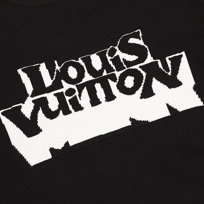 Louis Vuitton Letter Ghost Jacquard Knit T-Shirt