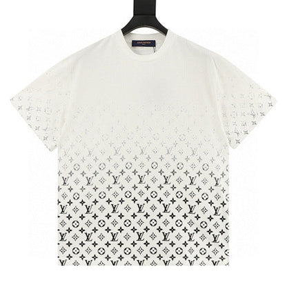 Louis Vuitton Classic Gradient Allover Logo Print Short Sleeve T-Shirt