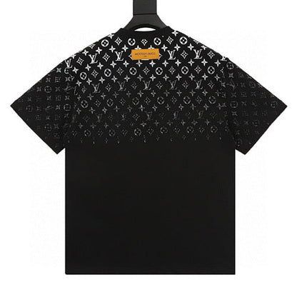 Louis Vuitton Classic Gradient Allover Logo Print Short Sleeve T-Shirt