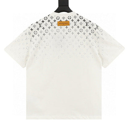 Louis Vuitton Classic Gradient Allover Logo Print Short Sleeve T-Shirt