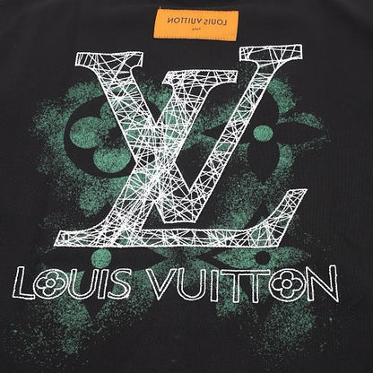 Louis Vuitton SS26 Spray Ink Monogram Linear LV Logo Embroidered T-Shirt