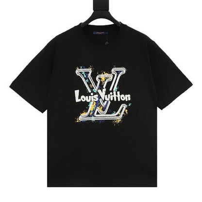 Louis Vuitton SS26 Graffiti Oversized LV Logo Print T-Shirt