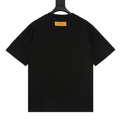Louis Vuitton SS26 Graffiti Oversized LV Logo Print T-Shirt