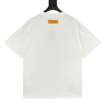 Louis Vuitton SS26 Graffiti Oversized LV Logo Print T-Shirt
