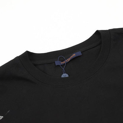 Louis Vuitton SS26 Floral Hot-Fix Crystal LV Logo T-Shirt