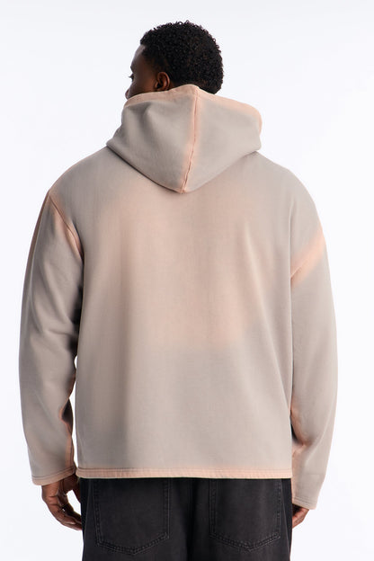 Outline Wash Oversized Hoodie - Grey/combo - image 3