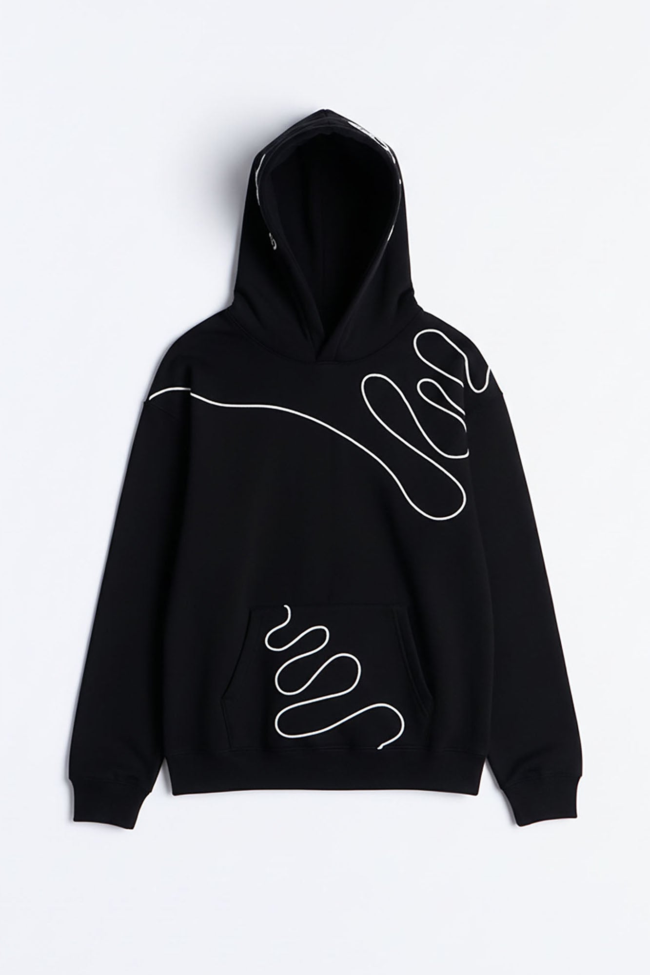 Lasso Embroidery Hoodie - Black - image 1