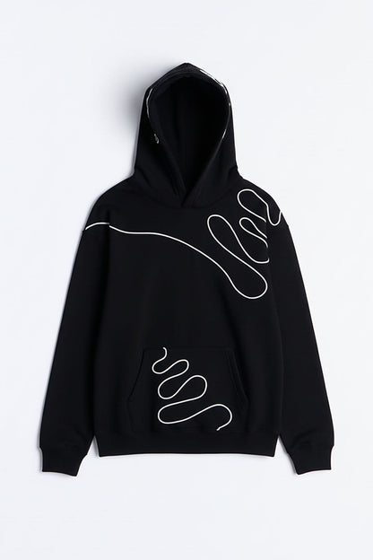 Lasso Embroidery Hoodie - Black - image 1