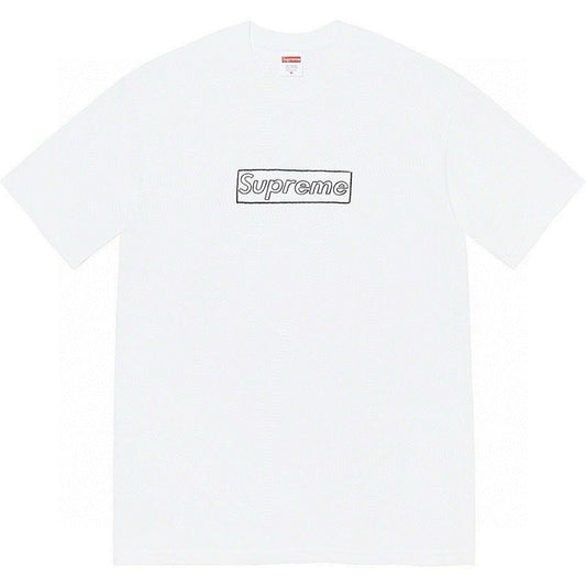 款号790#p40💰 Supreme x kaws Week 18 ChalkLogo Tee粉笔字母Box联名款纯色logo印花 宽松版型 采用260克精梳棉双纱 从面料到辅料全部三标齐全跟足ZP - view 5