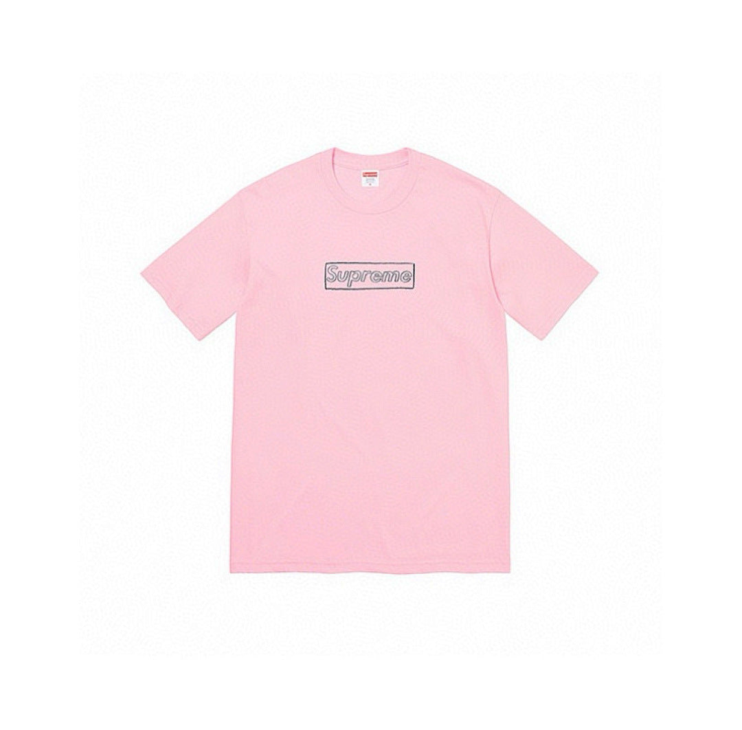 款号790#p40💰 Supreme x kaws Week 18 ChalkLogo Tee粉笔字母Box联名款纯色logo印花 宽松版型 采用260克精梳棉双纱 从面料到辅料全部三标齐全跟足ZP - view 6