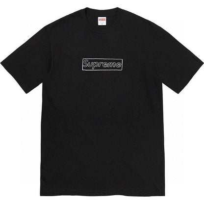 款号790#p40💰 Supreme x kaws Week 18 ChalkLogo Tee粉笔字母Box联名款纯色logo印花 宽松版型 采用260克精梳棉双纱 从面料到辅料全部三标齐全跟足ZP - view 8