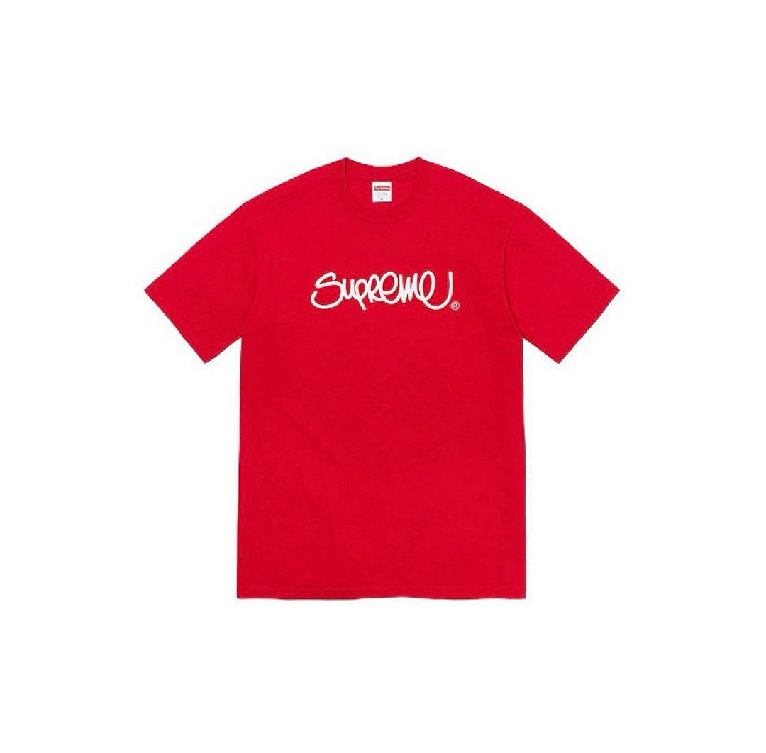 款号792#p40💰 Supreme SS22 Week 19 HandstyleTee线条草写字母涂鸦 宽松版型 采用260克精梳棉双纱 从面料到辅料全部三标齐全跟足ZP 进口松井公司浆料印花绝不 - view 4