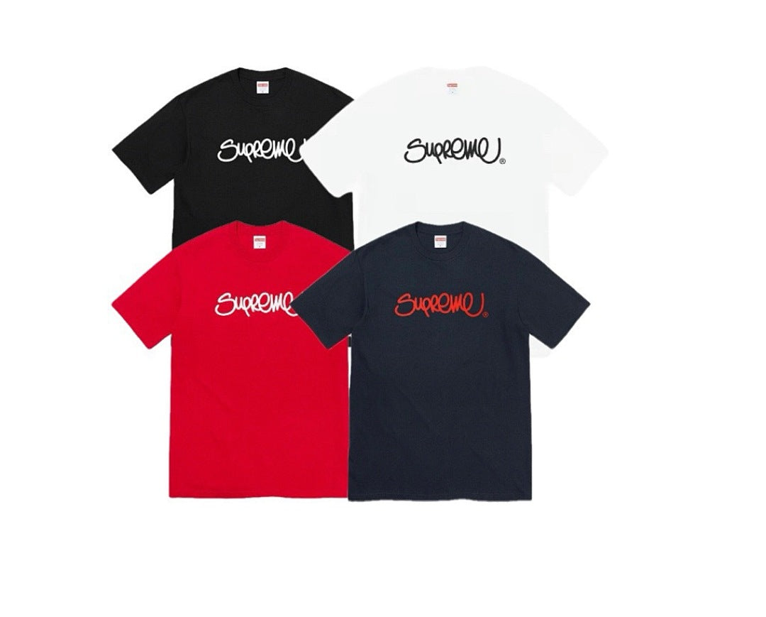 款号792#p40💰 Supreme SS22 Week 19 HandstyleTee线条草写字母涂鸦 宽松版型 采用260克精梳棉双纱 从面料到辅料全部三标齐全跟足ZP 进口松井公司浆料印花绝不 - view 9