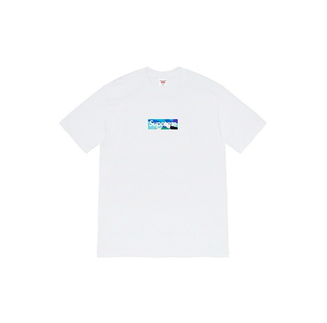 款号794#p40💰 Supreme Week 16 x Emilio Pucci联名款Box Logo Tee Logo印花纯色短袖T恤男女同款 宽松版型 采用260克精梳棉双纱 从面料到辅料全 - view 2
