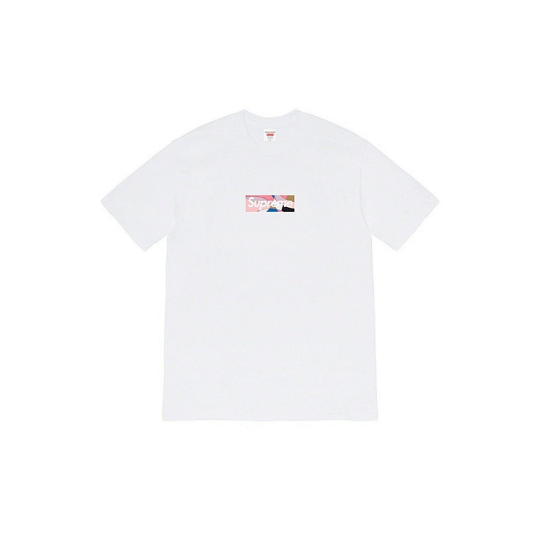 款号794#p40💰 Supreme Week 16 x Emilio Pucci联名款Box Logo Tee Logo印花纯色短袖T恤男女同款 宽松版型 采用260克精梳棉双纱 从面料到辅料全 - view 4
