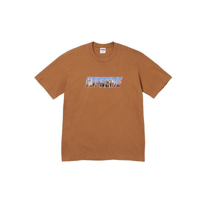 款号797#p40💰 Supreme FW23 秋冬系列WEEK1 GOTHAM TEE 哥谭市字母Logo印花圆领短袖T恤 男女同款 宽松版型 采用260克精梳棉双纱 从面料到辅料全部三标齐全 - view 3