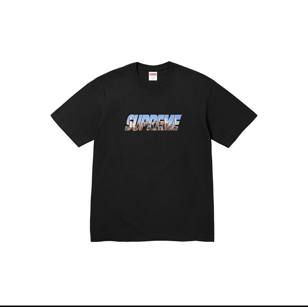 款号797#p40💰 Supreme FW23 秋冬系列WEEK1 GOTHAM TEE 哥谭市字母Logo印花圆领短袖T恤 男女同款 宽松版型 采用260克精梳棉双纱 从面料到辅料全部三标齐全 - view 4