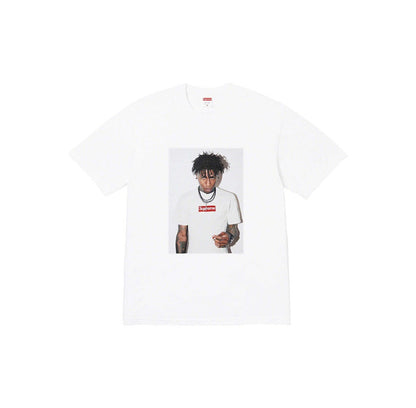 款号801#p40💰 Supreme FW23 秋冬系列WEEK1 NBA YOUNGBOY TEE 人物印花圆领套头短袖T恤男女同款 宽松版型 采用260克精梳棉双纱 从面料到辅料全部三标齐全 - view 3