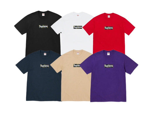 款号803 Supreme FW23 秋冬系列WEEK17 BOX LOGO TEE胸前徽标纯色短袖T恤 男女同款 宽松版型 采用260克精梳棉双纱 从面料到辅料全部三标齐全跟足ZP 进口松井公司浆 - view 1