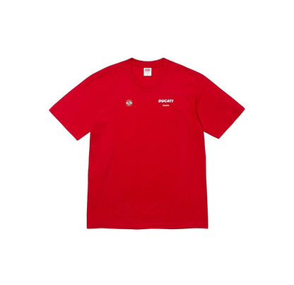 款号M109#p40💰 Supreme x DUCATI 联名款 SS24 WEEK16 LOGO TEE 背面徽标logo印花短袖 常规T恤 男女同款 宽松版型 采用260克精梳棉双纱 从面 - view 2