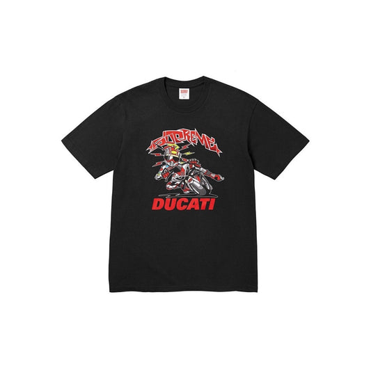 M110#p40💰 Supreme x DUCATI 联名款SS24 WEEK16 BIKE TEE摩托车印花图案短袖T恤男女同款 DUCATI 联名款 > 宽松版型 采用260克精梳棉双纱 从 - view 1
