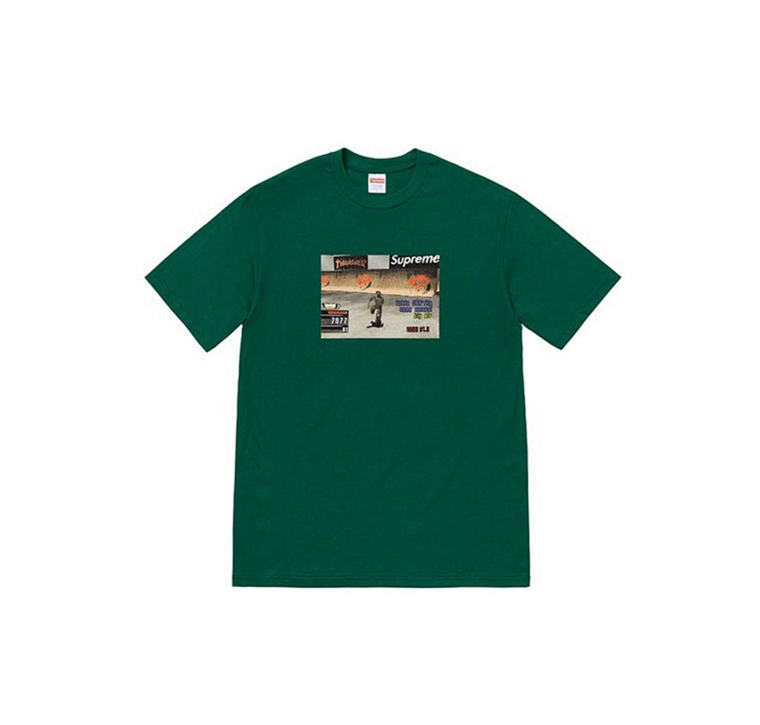 款号M116#p40💰 Supreme Week 5 x Thrasher 联名款 Game Tee 休闲圆领印花游戏短袖T恤 男女同款 宽松版型 采用260克精梳棉双纱 从面料到辅料全部三标齐全 - view 5