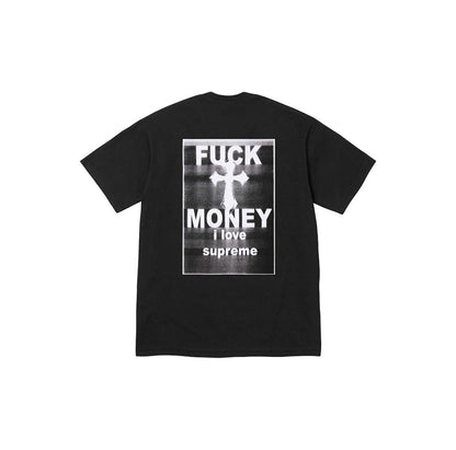 款号M115#p40💰 Supreme FW24 WEEK1 Money Tee 背面字母十字架印花棉质短袖T恤 男女同款 宽松版型 采用260克精梳棉双纱 从面料到辅料全部三标齐全跟足ZP 进口 - view 1