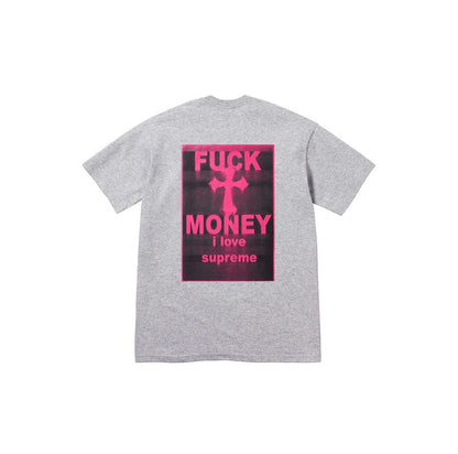 款号M115#p40💰 Supreme FW24 WEEK1 Money Tee 背面字母十字架印花棉质短袖T恤 男女同款 宽松版型 采用260克精梳棉双纱 从面料到辅料全部三标齐全跟足ZP 进口 - view 4