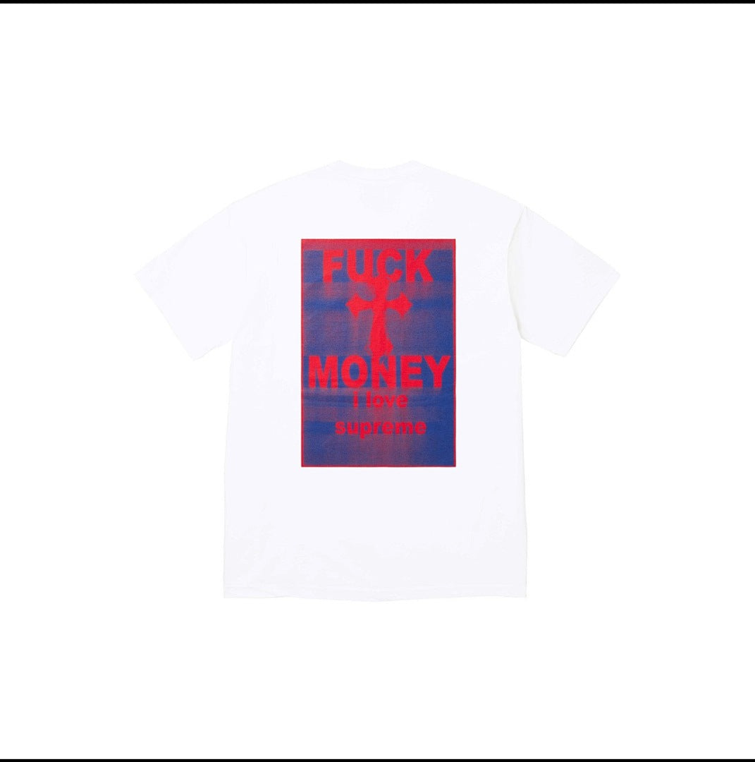款号M115#p40💰 Supreme FW24 WEEK1 Money Tee 背面字母十字架印花棉质短袖T恤 男女同款 宽松版型 采用260克精梳棉双纱 从面料到辅料全部三标齐全跟足ZP 进口 - view 5