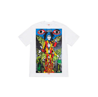 款号M120#p40💰 Supreme SS19 x Gilbert x George LIFE Tee Black 联名款 背后印花短袖T恤 男女同款 黑色 宽松版型 采用260克精梳棉双纱 从 - view 5