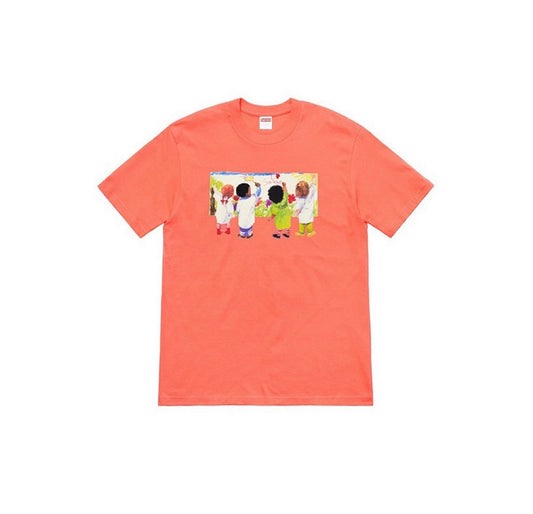 款号M121#p40💰 Supreme SS19 Kids Tee Back 儿童涂鸦圆领短袖T恤 男女同款 黑色 宽松版型 采用260克精梳棉双纱 从面料到辅料全部三标齐全跟足ZP 进口松井 - view 2