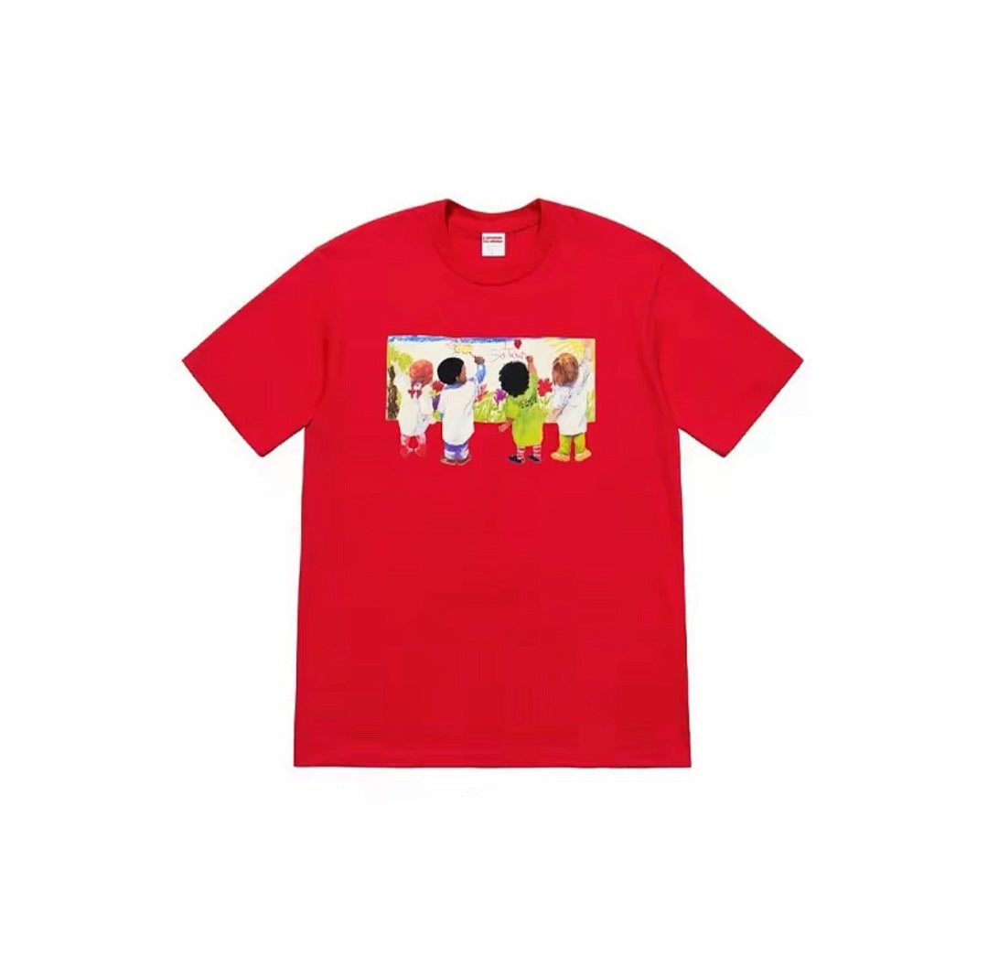 款号M121#p40💰 Supreme SS19 Kids Tee Back 儿童涂鸦圆领短袖T恤 男女同款 黑色 宽松版型 采用260克精梳棉双纱 从面料到辅料全部三标齐全跟足ZP 进口松井 - view 3